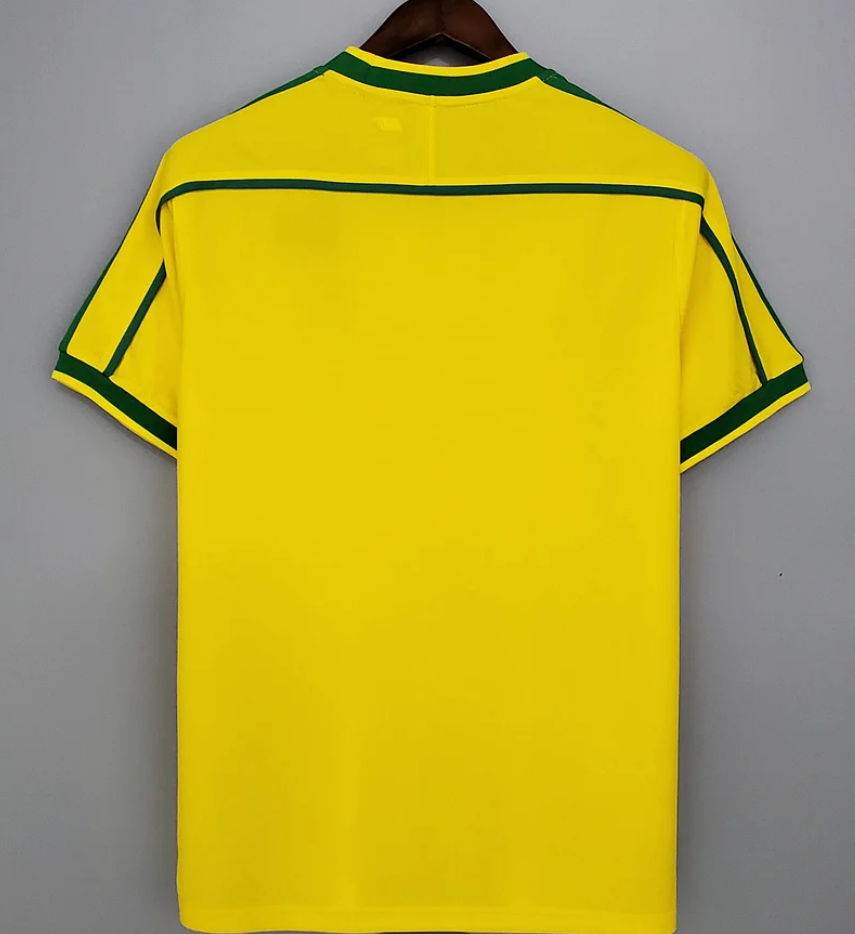 Brazil 1998 Retro Home Football Jersey
