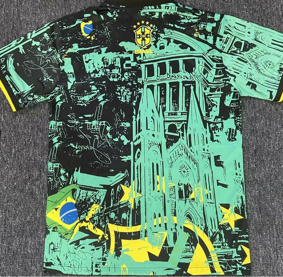 Brazil 2024 Special Edition Green Football Jersey