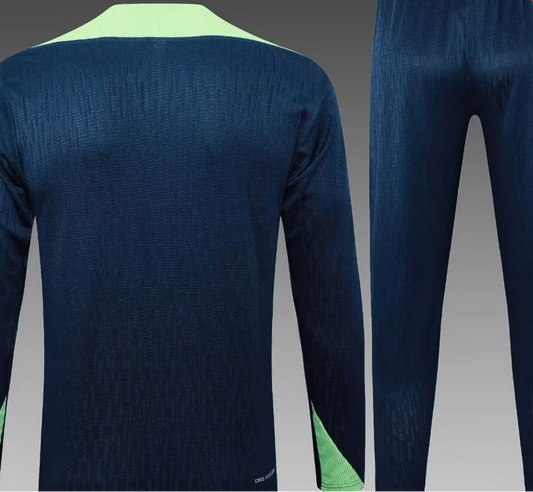 Traje de entrenamiento azul oscuro Brasil 2024