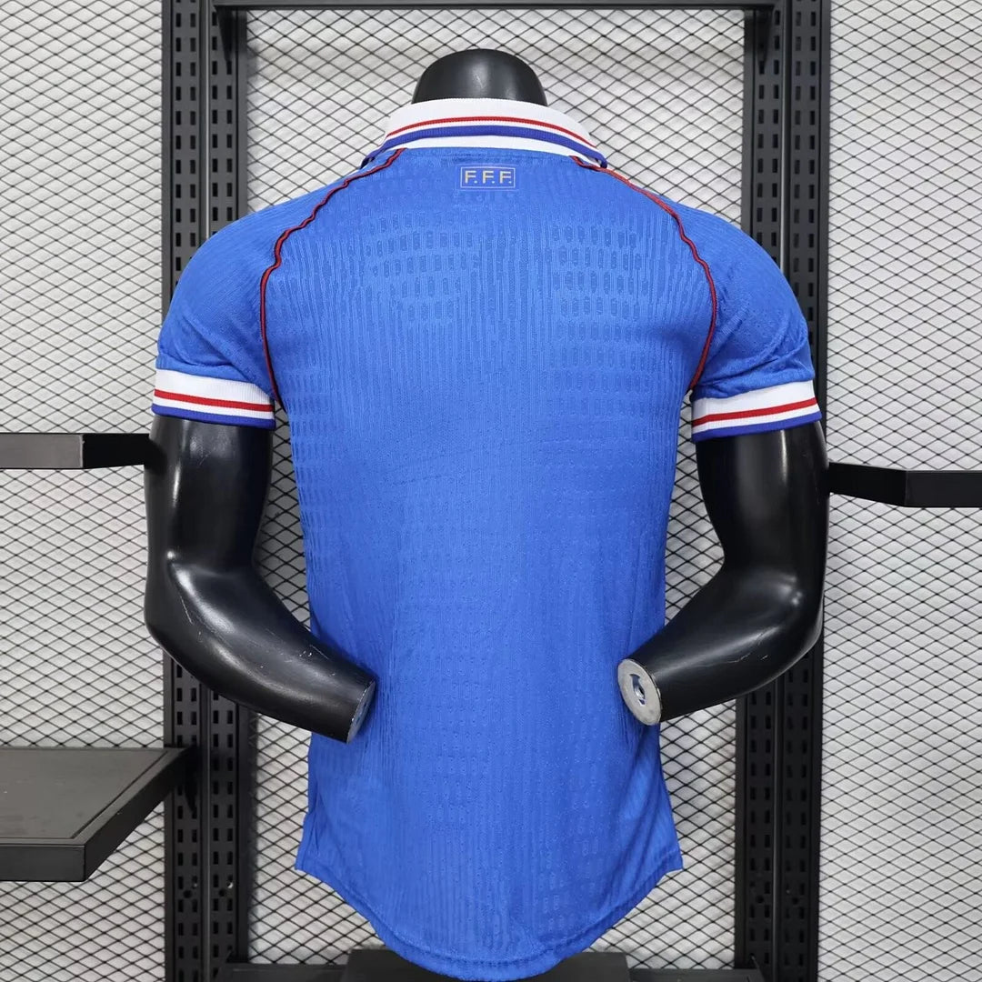 2025 France Blue Retro Football Shirt