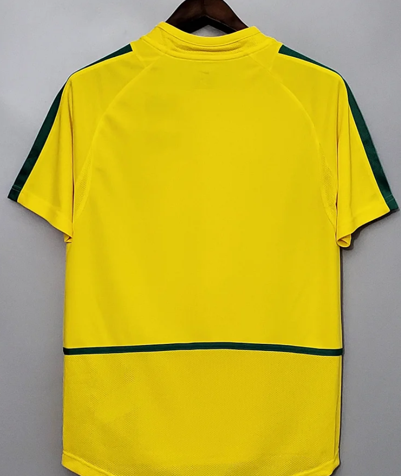 Brazil 2002 Retro Home Football Jersey
