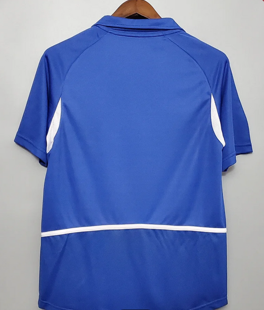 Camiseta de fútbol retro de visitante Brasil 2002