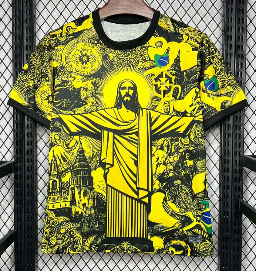 Brazil 2024 Yellow Goddess Special Edition Football Jersey
