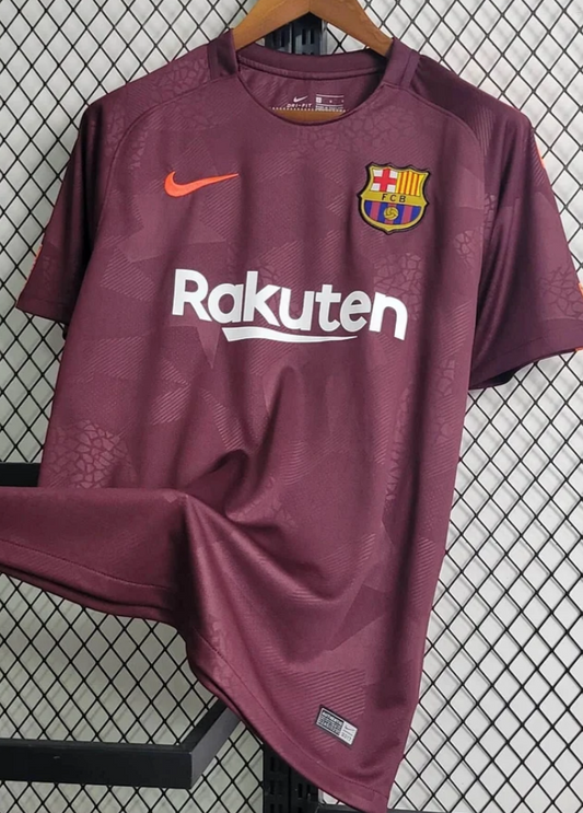 Camiseta de fútbol retro de visitante del Barca 2017/2018