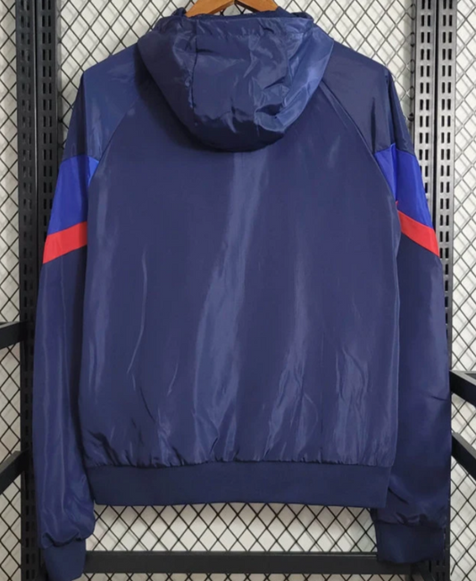Camiseta cortavientos azul Barca 2023/2024