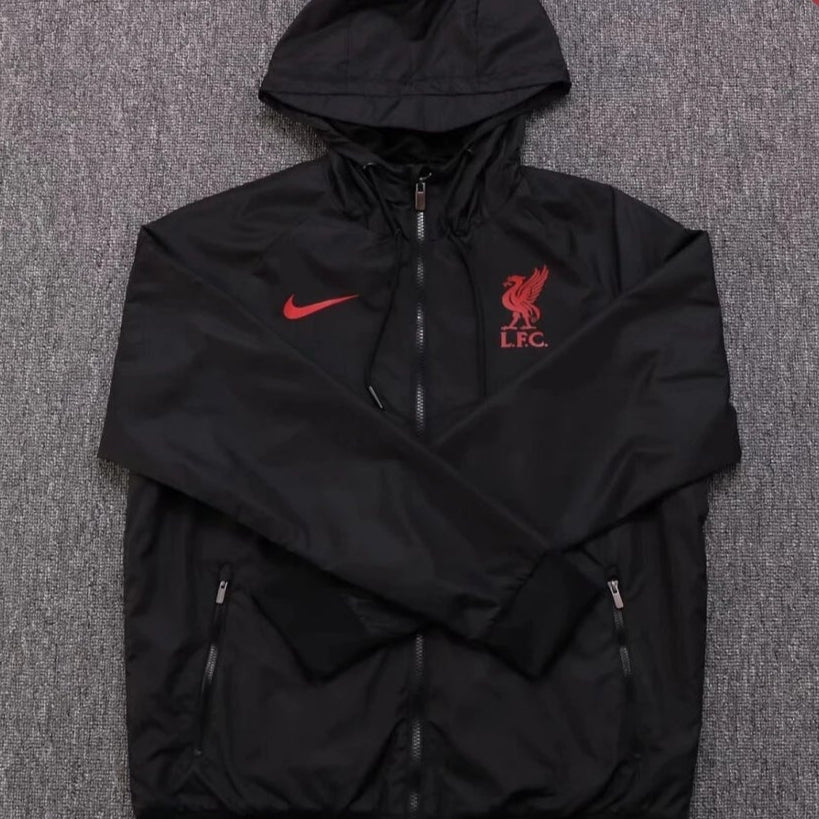 Liverpool Black Windbreaker Football Jersey 2024/2025