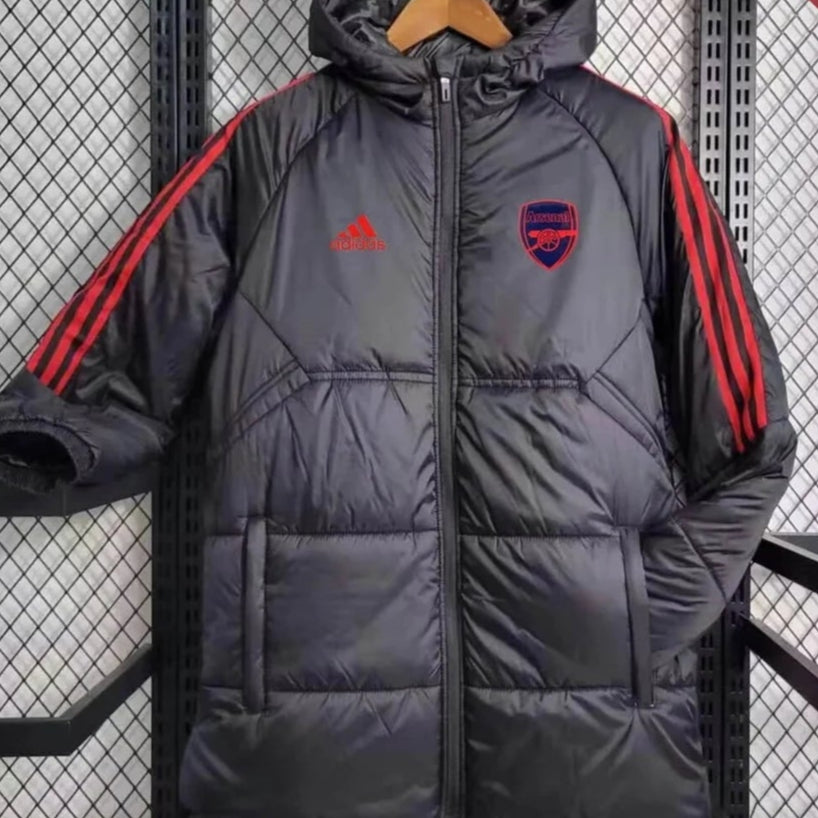 2024/2025 Arsenal Black Long Cotton Football Jacket