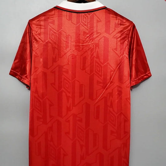 Camiseta de fútbol retro de local del Manchester United 1992/1993