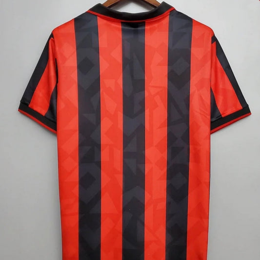 Camiseta de fútbol local retro del AC Milan 1993/1994