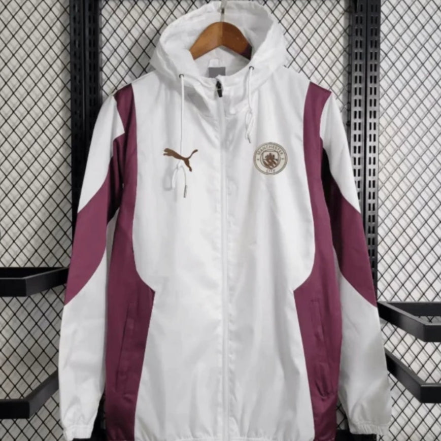 2023/2024 Manchester City White Windbreaker