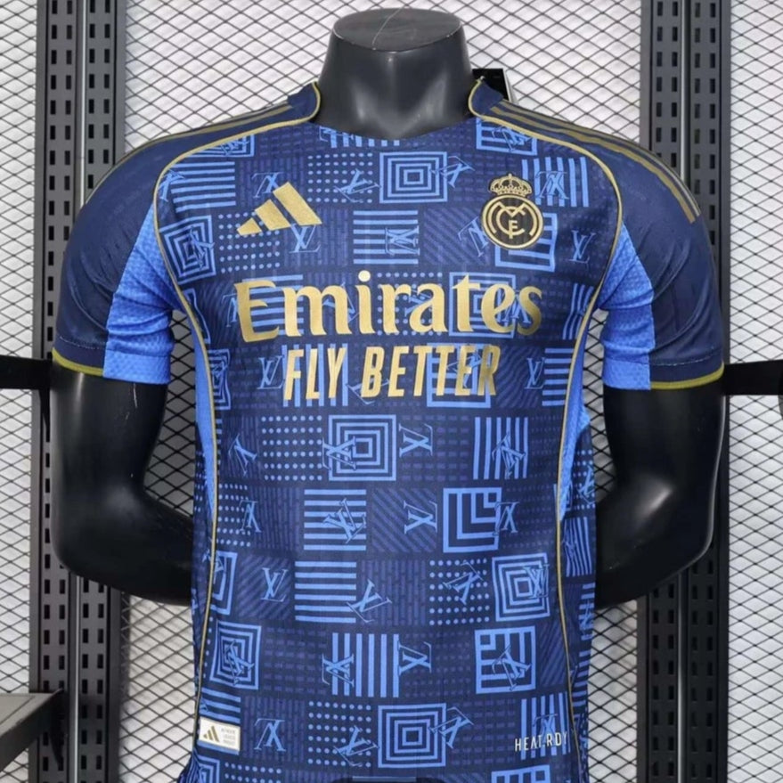 2025/2026 Real Madrid Special Edition Dark Blue Football Shirt
