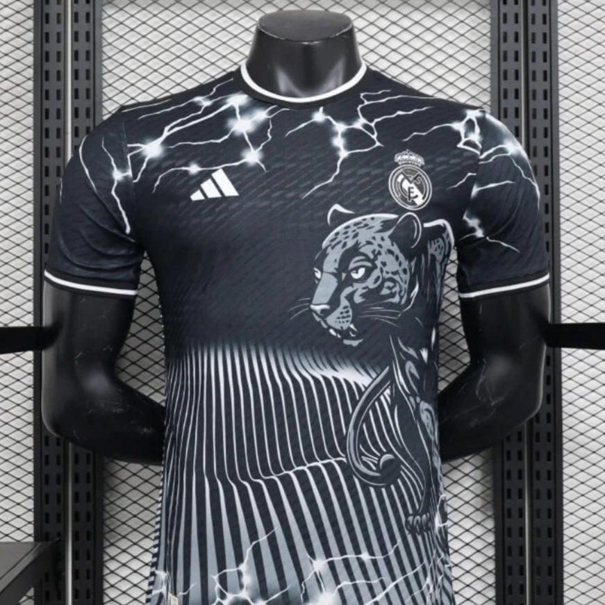 2024/2025 Real Madrid Black Leopard Special Football Shirt