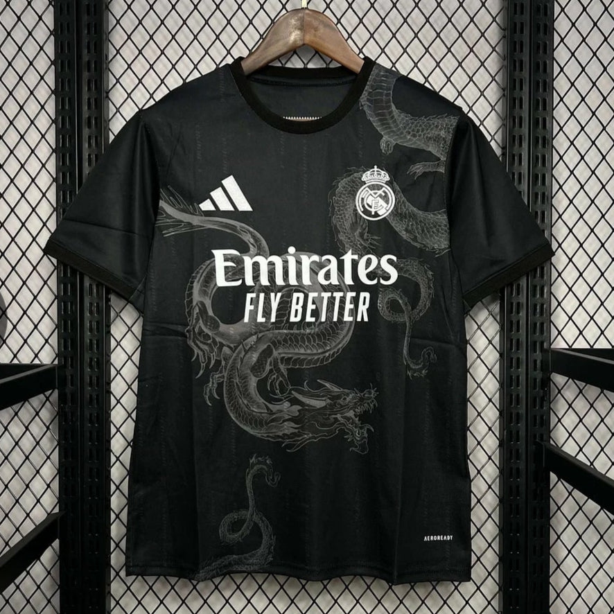 2024/2025 Real Madrid Chinese Dragon Black Football Shirt