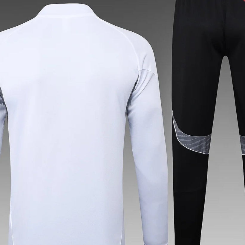 2025/2026 Real Madrid White Half-Pull Training Suit