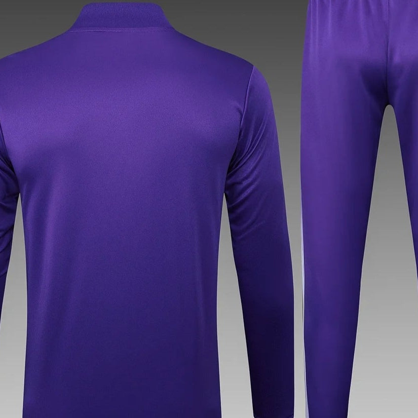 2025/2026 Real Madrid Purple Half-Pull Training Suit