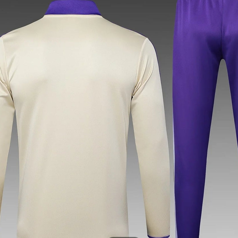 2025/2026 Real Madrid Apricot Half-Pull Training Suit