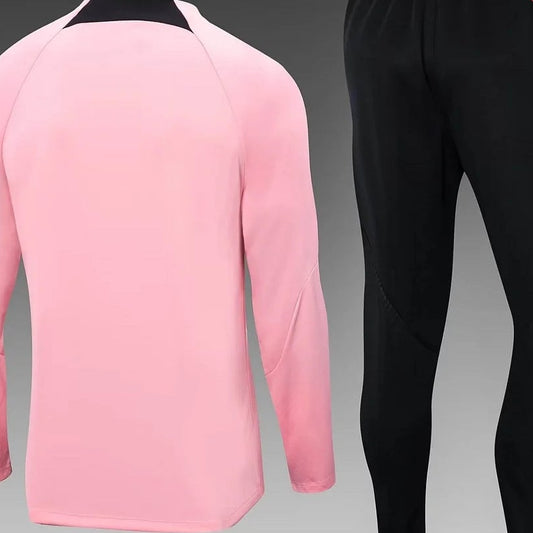 Traje de entrenamiento de manga larga rosa del PSG 2022/2023