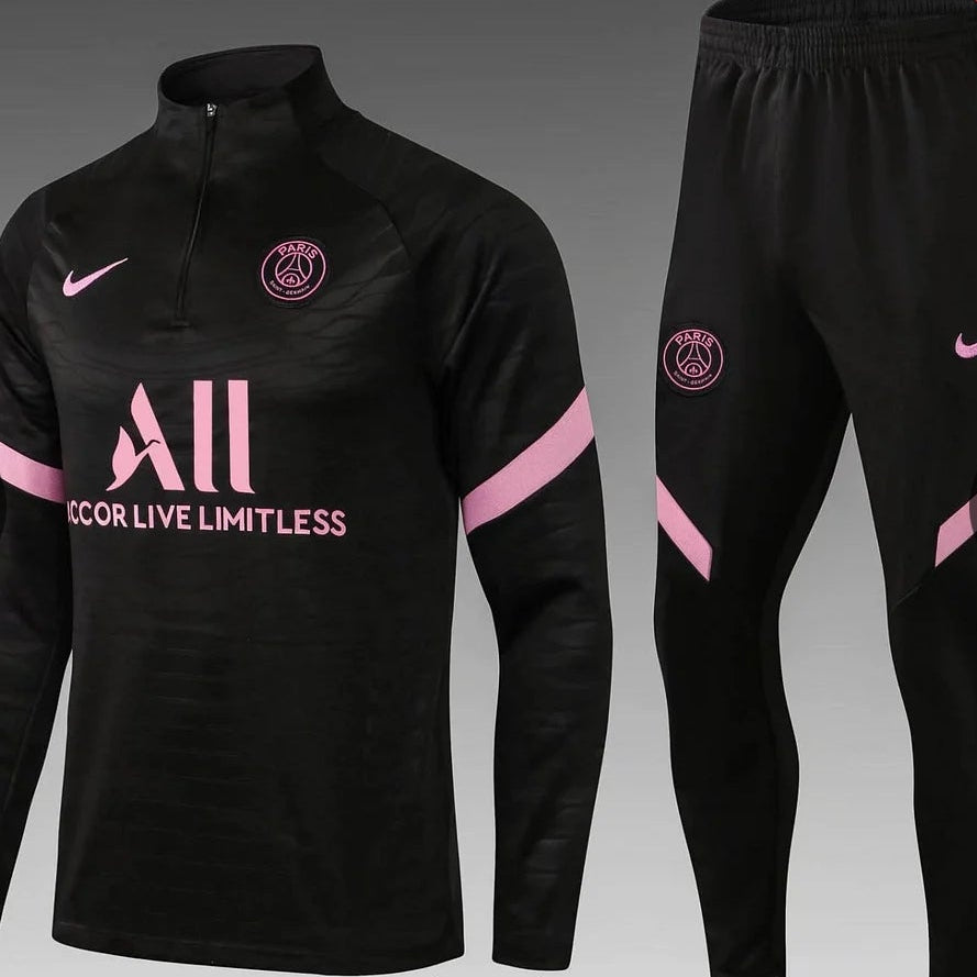 2021/2022 PSG Black Long Sleeve Training Suit