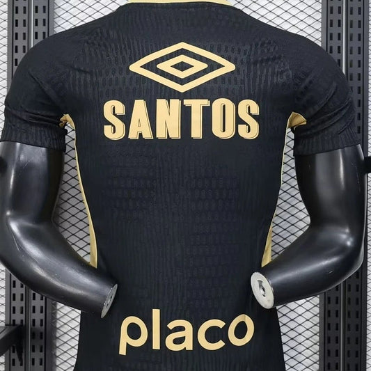 Camiseta de fútbol negra de local de Santos Nuevos Anuncios 2025/2026