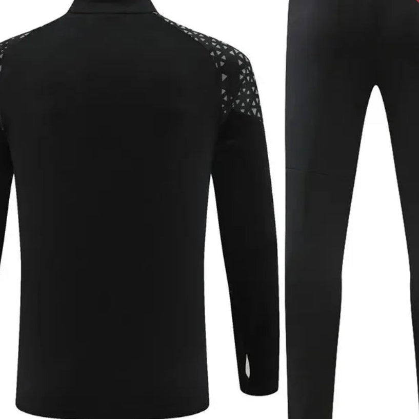 2023/2024 Olympique de Marseille Black and Gray Training Suit