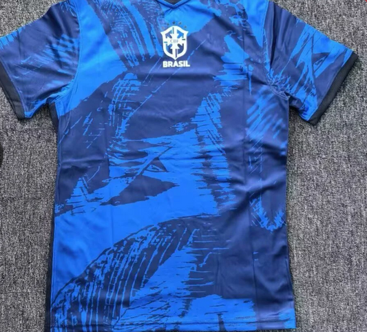 Camiseta de fútbol azul edición especial Brasil 2025