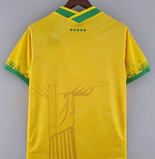 Camiseta de fútbol clásica amarilla Brasil 2022