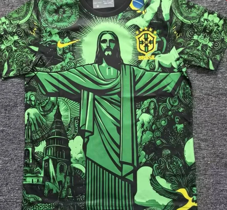 Brazil 2025 Special Edition Green Goddess Football Jersey