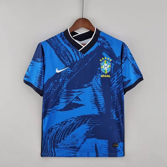 Camiseta de fútbol clásica azul de Brasil 2022