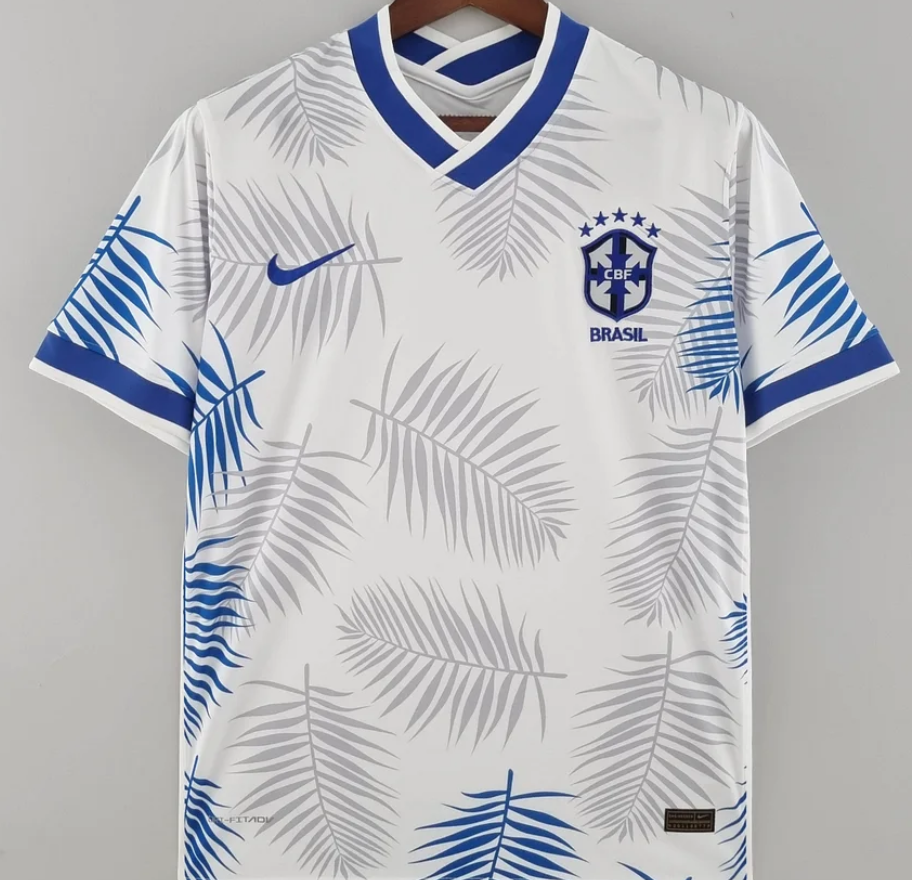 Brazil 2022 Classic White Football Jersey
