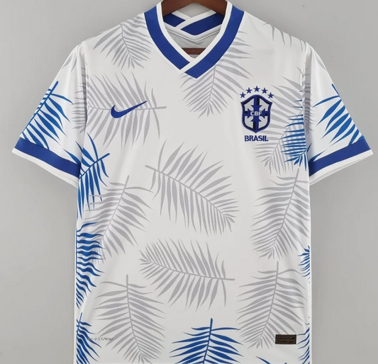Brazil 2022 Classic White Football Jersey