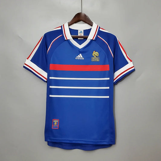 1998 France Retro Home Football Shirt