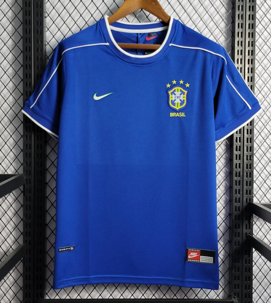 Brazil 1998 Retro Away Football Jersey