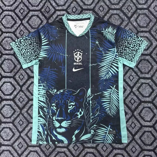 Camiseta de fútbol Brasil Edición Limitada Guepardo Azul