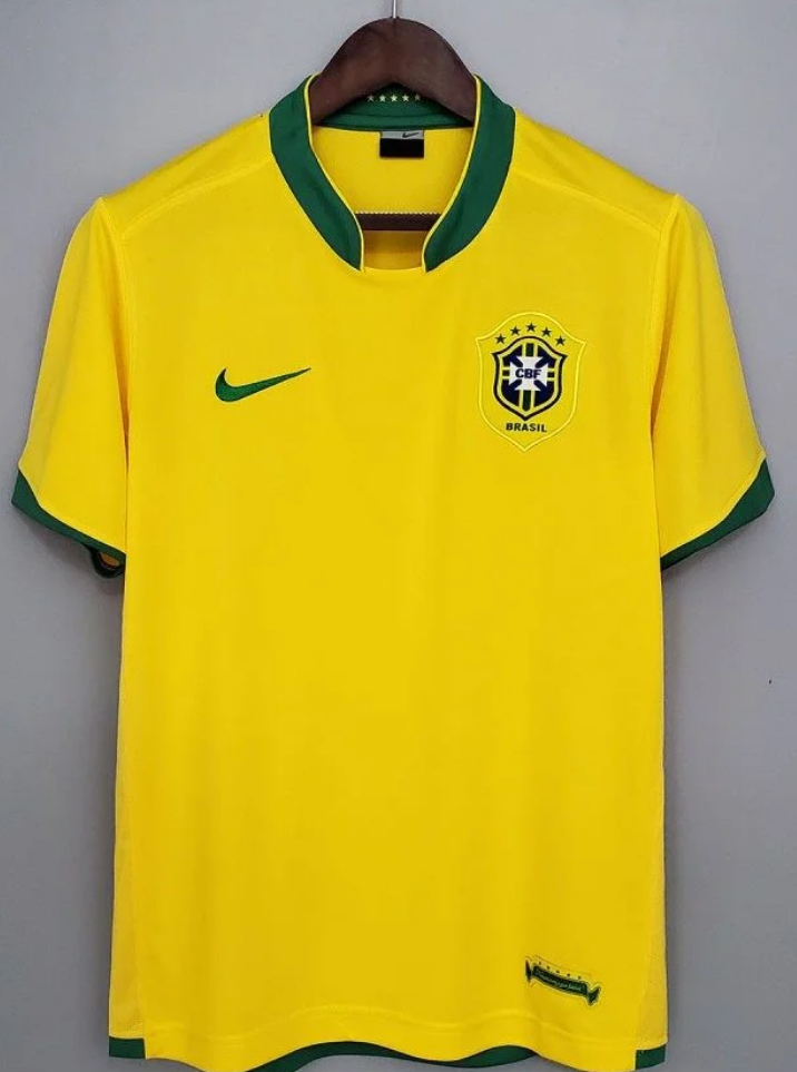 Brazil 2006 Retro Home Football Jersey
