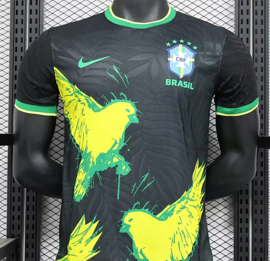 Brazil 2024 Special Edition Black Football Jersey
