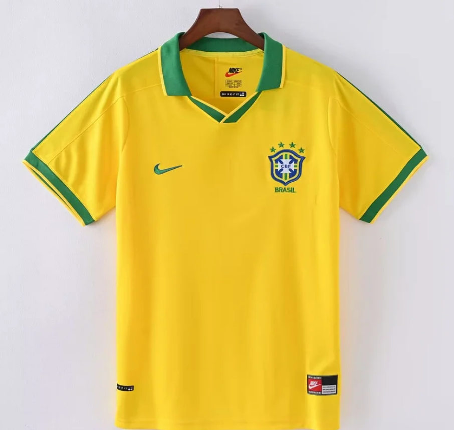 Brazil 1997 Home Retro Football Jersey