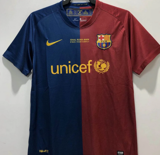 Barcelona Home Retro Football Shirt 2008/2009 Champions League