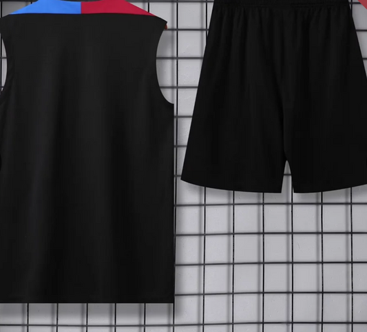 Camiseta y pantalón corto de entrenamiento prepartido del Barcelona 2024/2025