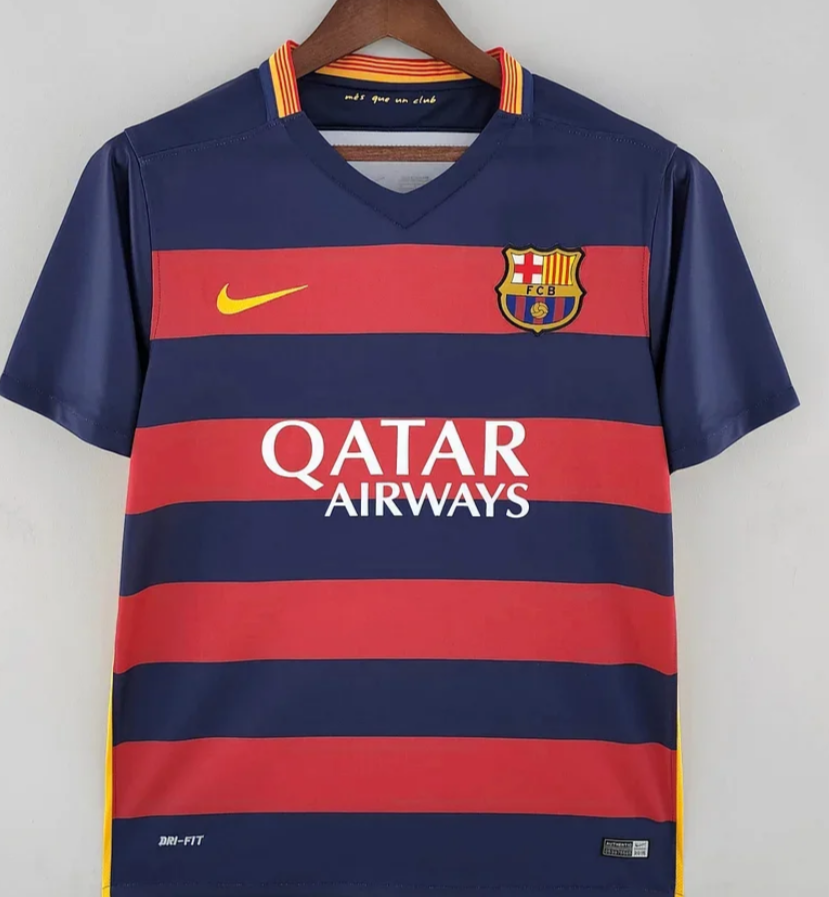 Barca 2015/2016 Retro Home Football Shirt