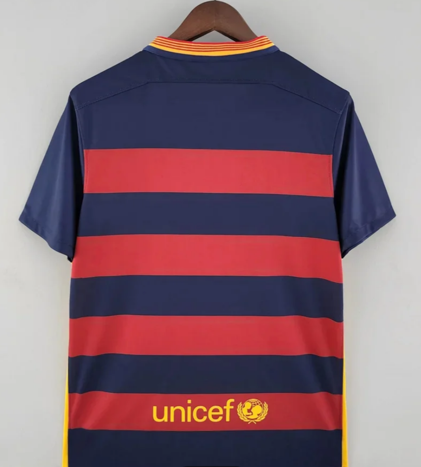 Barca 2015/2016 Retro Home Football Shirt