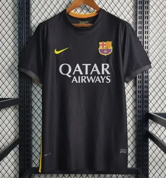 Barca 2013/2014 Retro Black Football Jersey