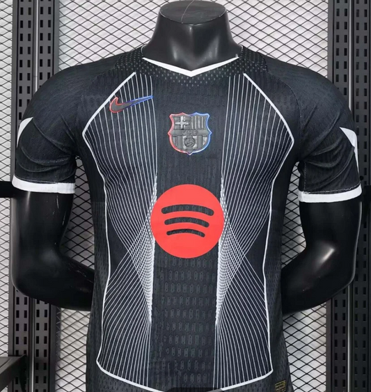 Barca 2025/2026 Special Edition Black And White Football Jersey