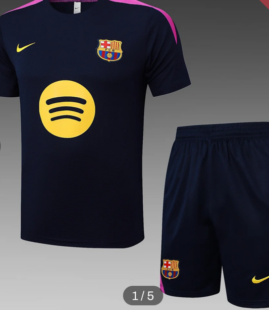 Barcelona 2025/2026 pre-match training jersey and shorts