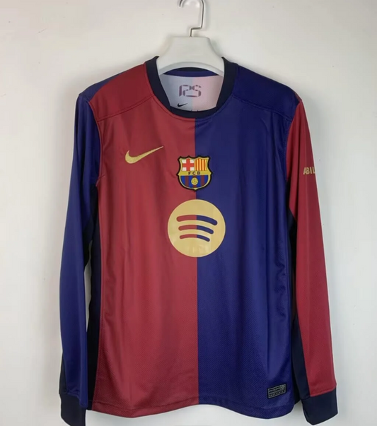 Barca Home Long Sleeve Football Shirt 2024/2025