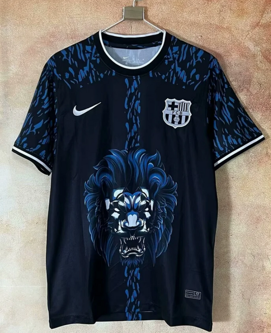 Barca Lion Black And Blue 2024/2025 Special Edition Football Jersey