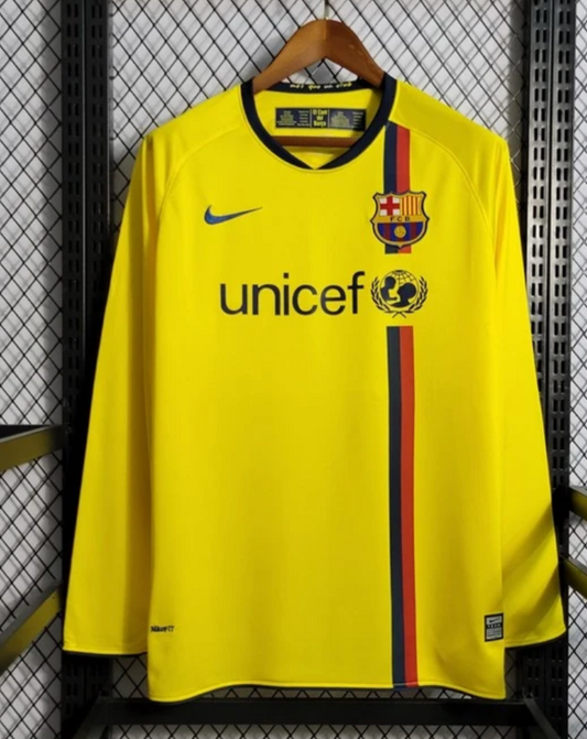 Long Sleeve Retro Barca 2008/2009 Football Shirt