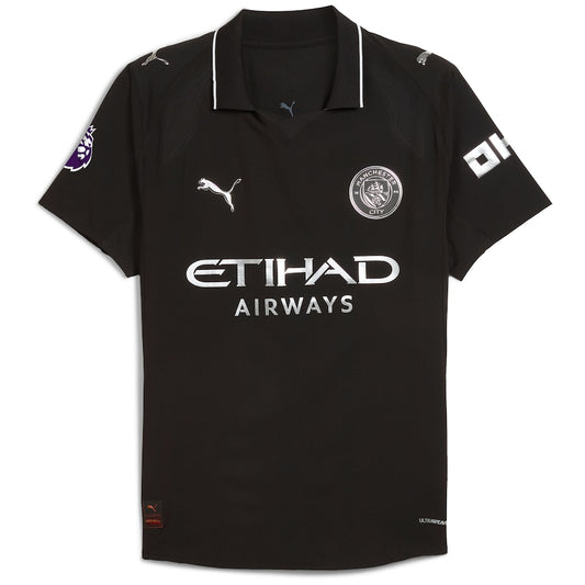 Manchester City black football jersey 2025/2026
