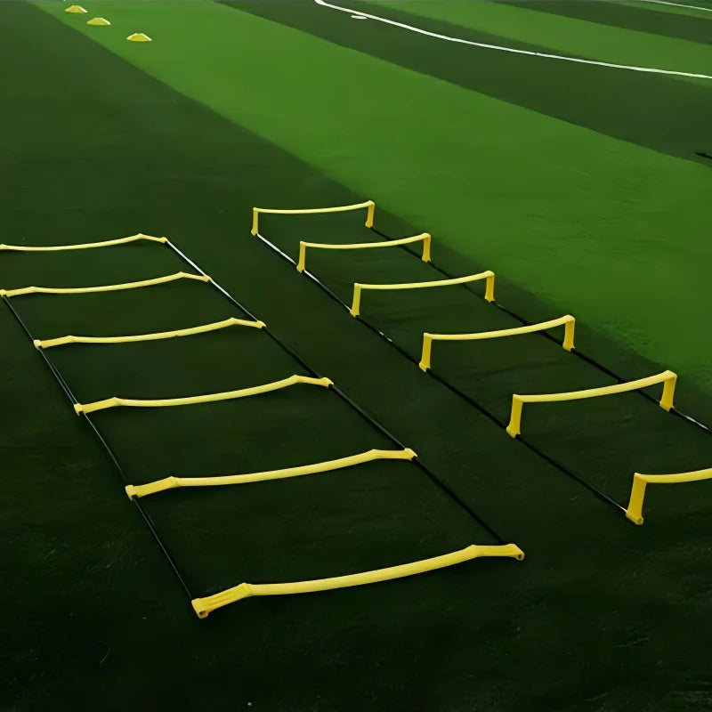 Set de entrenamiento de agilidad para fútbol y baloncesto con escaleras de agilidad blandas, cuerda de velocidad - Incluye bolsa de almacenamiento
