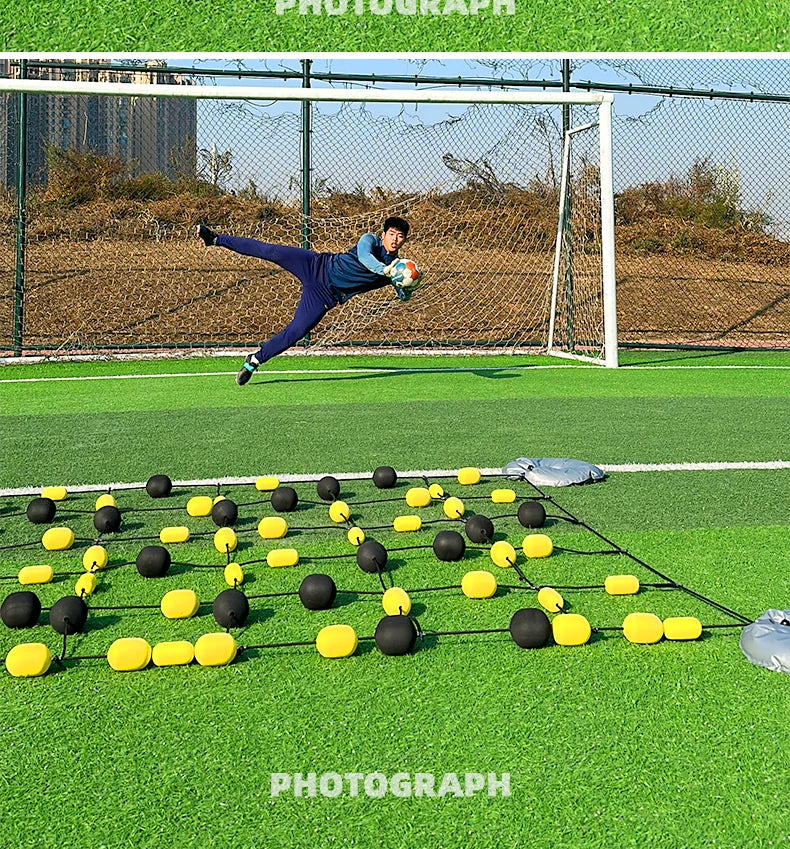 Matériel d'entraînement de football Articles d'entraînement de gardien de but de football Chaîne de rebond Réaction sensible Entraînement au coup de pied arrêté