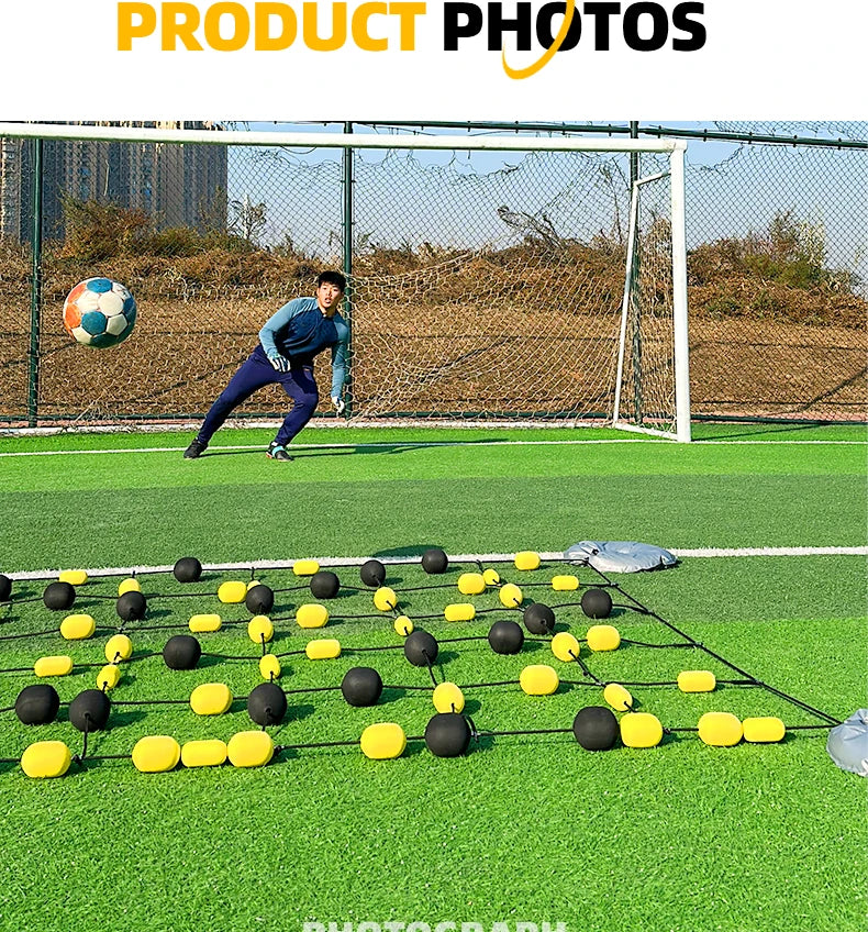 Matériel d'entraînement de football Articles d'entraînement de gardien de but de football Chaîne de rebond Réaction sensible Entraînement au coup de pied arrêté